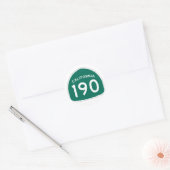 California State Route 190 Ronde Sticker (Envelop)