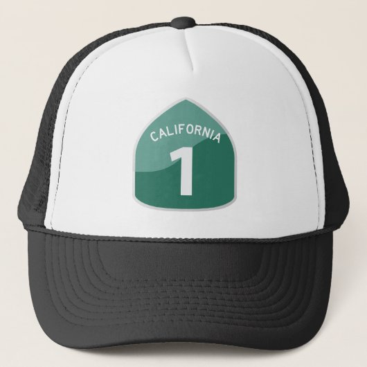 California State Route 1 Pacific Coast Highway Trucker Pet (Voorkant)