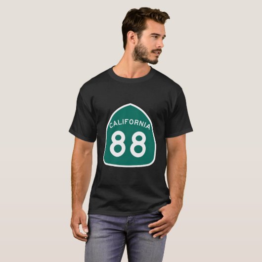 California State Route 88 ~ Snelweg 88 T-shirt (Voorkant volledig)