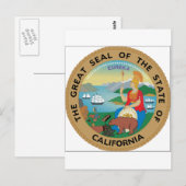California State Seal Briefkaart (Voorkant / Achterkant)