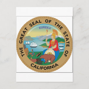 California State Seal Briefkaart
