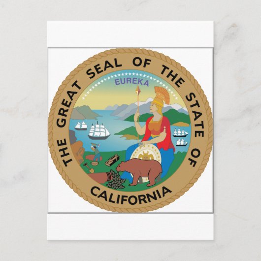 California State Seal Briefkaart (Voorkant)