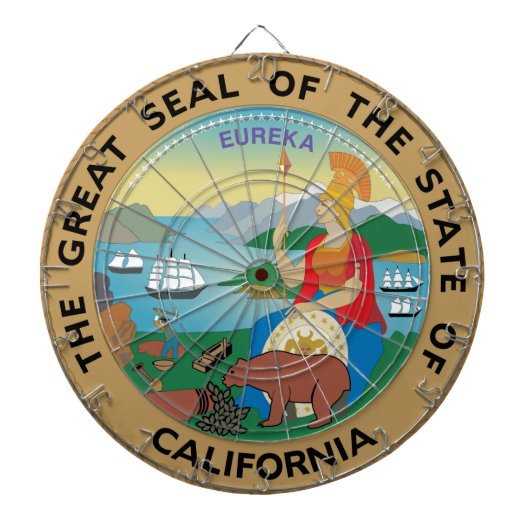 California State Seal Dartbord (Voorkant)