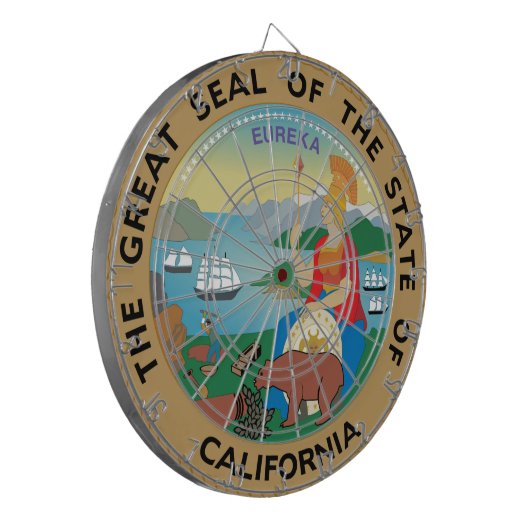 California State Seal Dartbord (Voorkant Links)