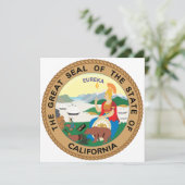 California State Seal Kaart (Staand voorkant)