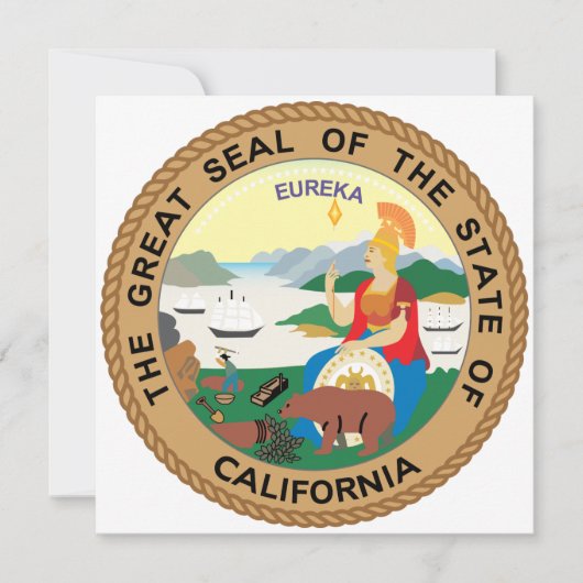 California State Seal Kaart (Voorkant)