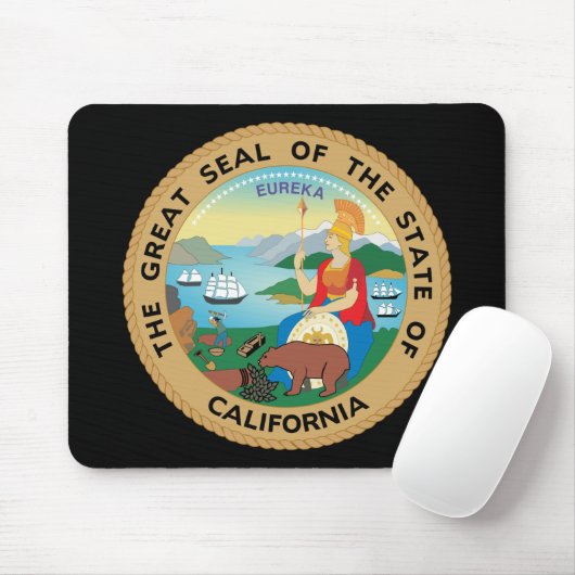 California State Seal Mousepad Muismat (Met muis)