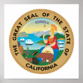 California State Seal Poster (Voorkant)