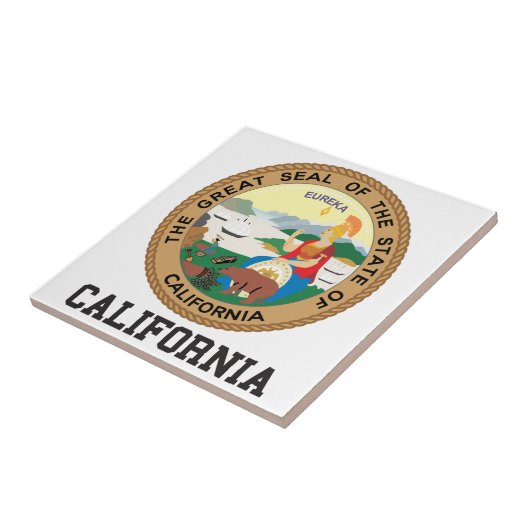 California State Seal Tegeltje (Zijkant)