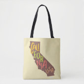 California State  Style Text Logo Tote Bag (Voorkant)