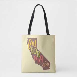 California State  Style Text Logo Tote Bag