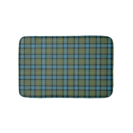California State Turquoise en Moss Green Tartan Badmat