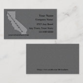 California State Visitekaartje gebeeldhouwde stene (Voorkant / Achterkant)