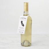 California State Wedding Welkom Flessenhanger (Schuin)