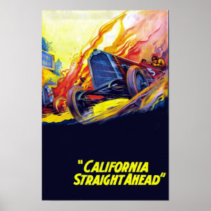 California Straight Ahead 1925 Klassieke Film Poster