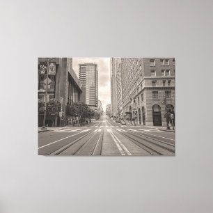 California Street, San Francisco Canvas Afdruk