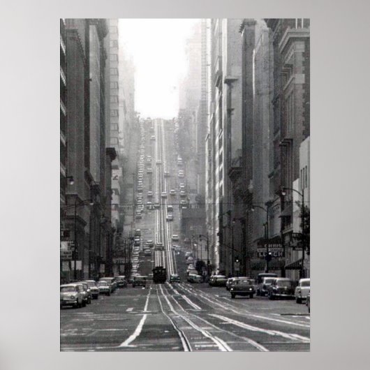 California Street San Francisco Circa 1964 Poster (Voorkant)