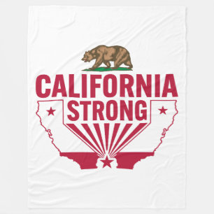California Strong Grizzly Beer Fleece Deken