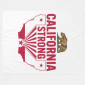 California Strong Grizzly Beer Fleece Deken (Voorkant (Horizontaal))