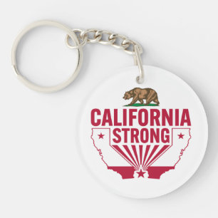 California Strong Grizzly Beer Sleutelhanger