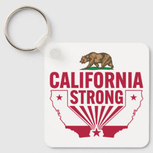 California Strong Grizzly Beer Sleutelhanger