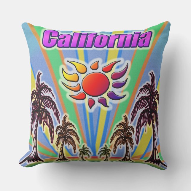 California Summer Love Pillow Buitenkussen (Voorkant)