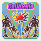 California Summer Love Sticker (Voorkant)
