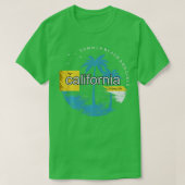California Summer Surf Beach  Sunset Long S T-shirt (Design voorkant)