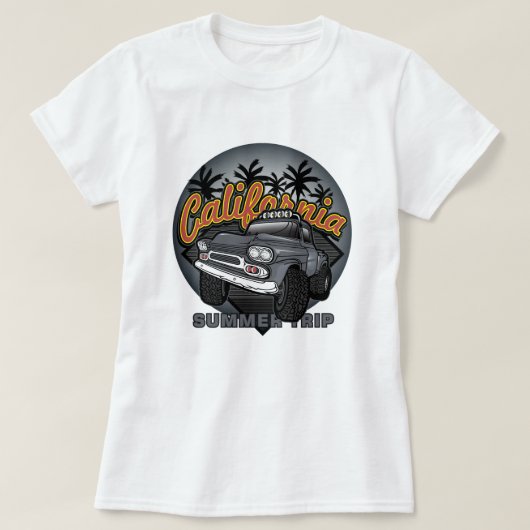 California Summer Trip T-shirt (Design voorkant)