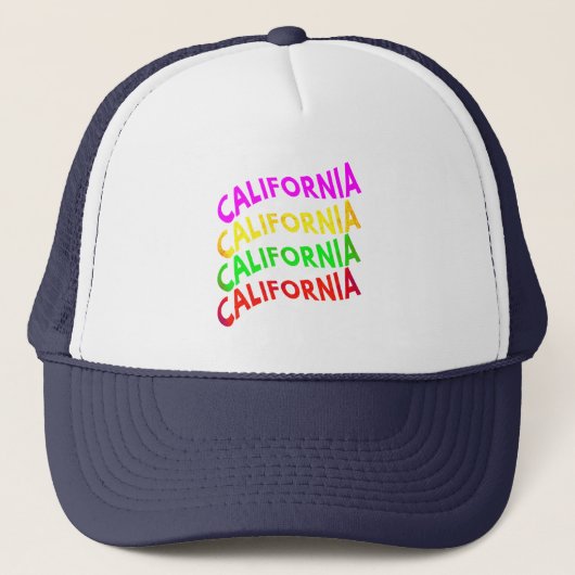 California Summer Typography gift Trucker Pet (Voorkant)