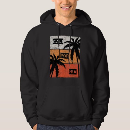 California Summer Vacation Vintage Hoodie (Voorkant)