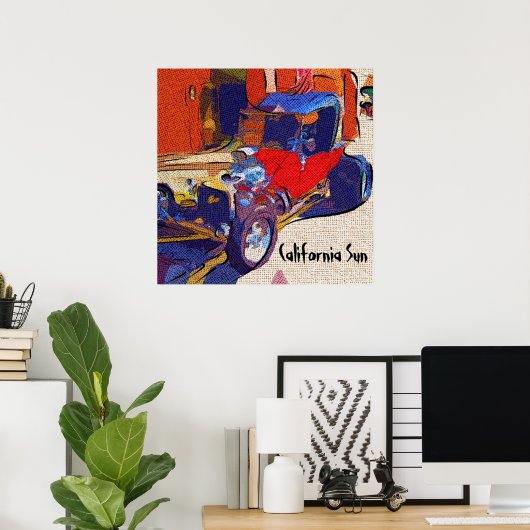 California Sun Poster (Thuiskantoor)
