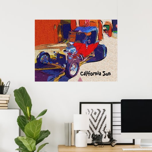 California Sun Poster (Thuiskantoor)
