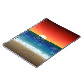 California Sunset | Beach Sand Heart Notitieboek (Linkerzijde)