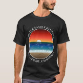 California Sunset Beach Zand Hart Familie Reünie T-shirt (Voorkant)
