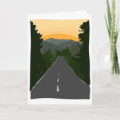 California Sunset Birthday Kaart (Voorkant)