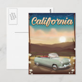 California Sunset Briefkaart (Voorkant / Achterkant)