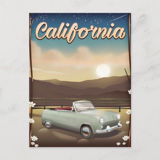 California Sunset Briefkaart (Voorkant)