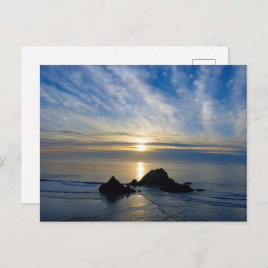 California Sunset Briefkaart (Voorkant / Achterkant)