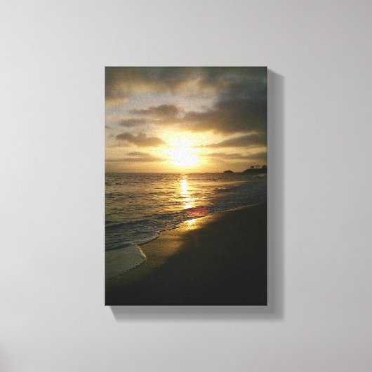 California Sunset Canvas Afdruk (Voorkant)