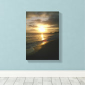 California Sunset Canvas Afdruk (Insitu (Houten vloer))