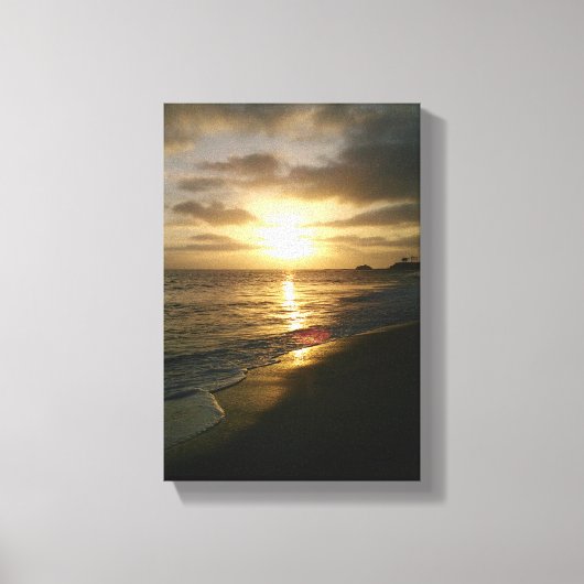 California Sunset Canvas Afdruk (Voorkant)