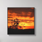 California Sunset Canvas Afdruk (Voorkant)