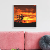 California Sunset Canvas Afdruk (Insitu (Woonkamer))