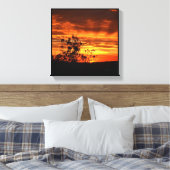 California Sunset Canvas Afdruk (Insitu (Slaapkamer))