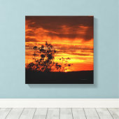 California Sunset Canvas Afdruk (Insitu (Houten vloer))