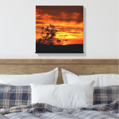 California Sunset Canvas Afdruk (Insitu (Slaapkamer))