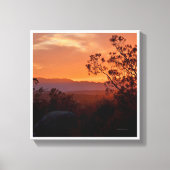 California Sunset Canvas Afdruk (Voorkant)