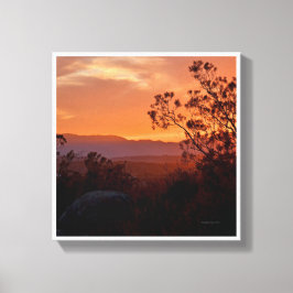 California Sunset Canvas Afdruk