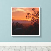 California Sunset Canvas Afdruk (Insitu (Houten vloer))